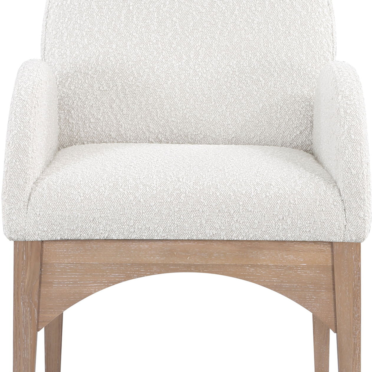 Waldorf - Boucle Dining Arm Chair With Natural Legs