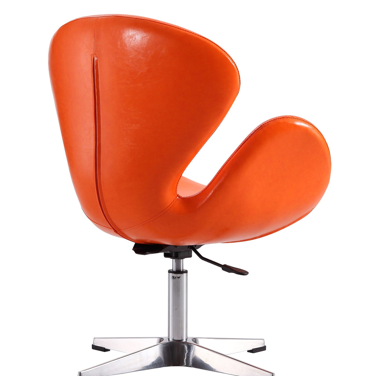 Manhattan Raspberry - Vegan Leather Swivel Lounge Chair