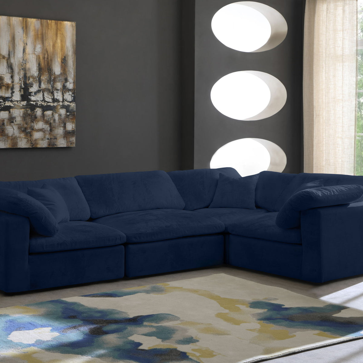 Cozy - 4 Piece Modular Corner Sectional