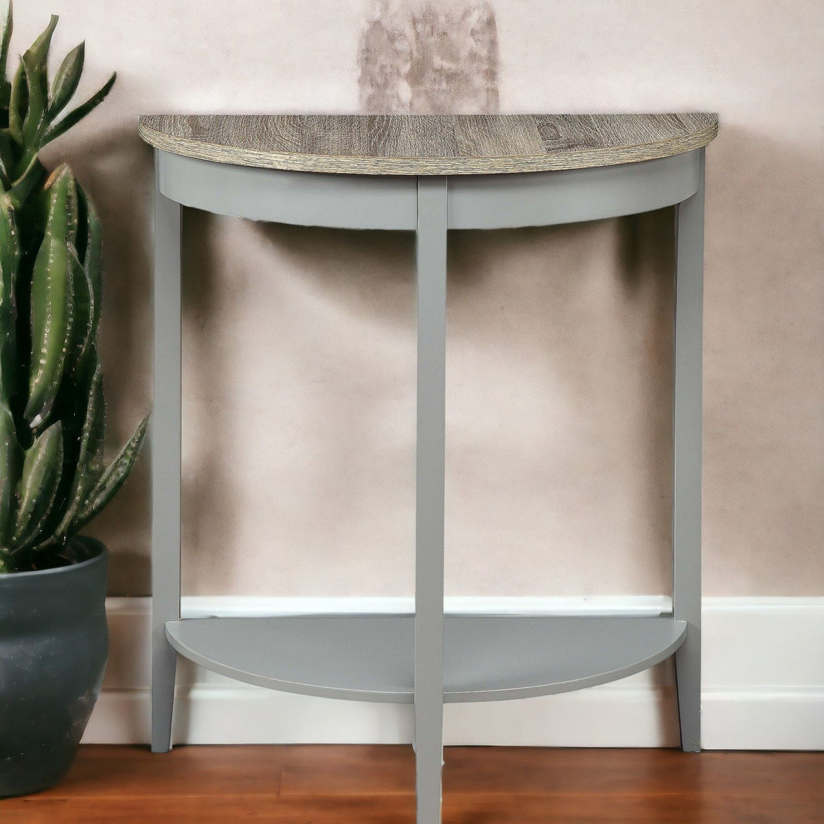 Justino - Console Table - Gray / Oak