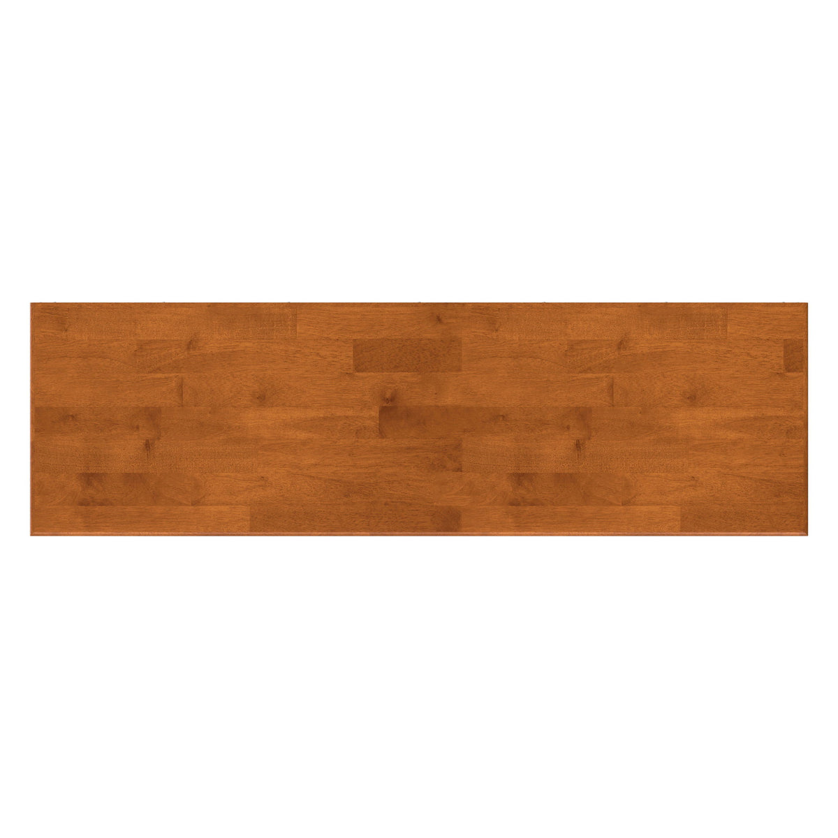 Warm brown wood plank panel with straight top and rectangular layout