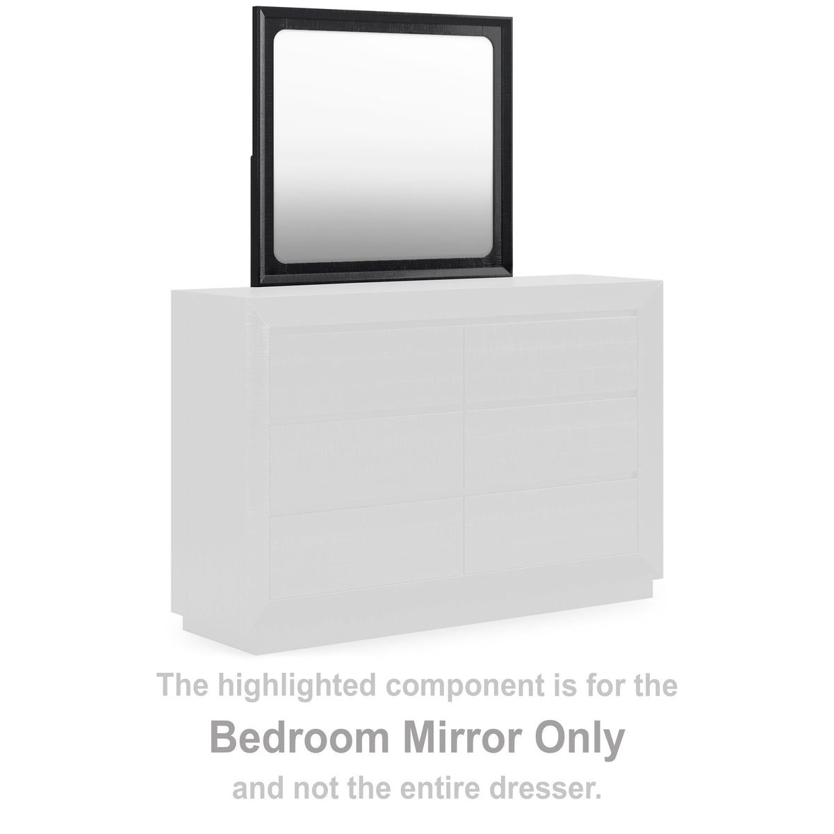 Londer - Black - Bedroom Mirror