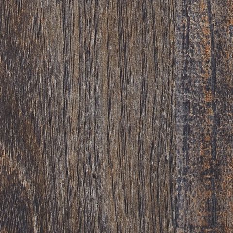 Dark wood panel finish close-up with distressed texture and visible grain lines.