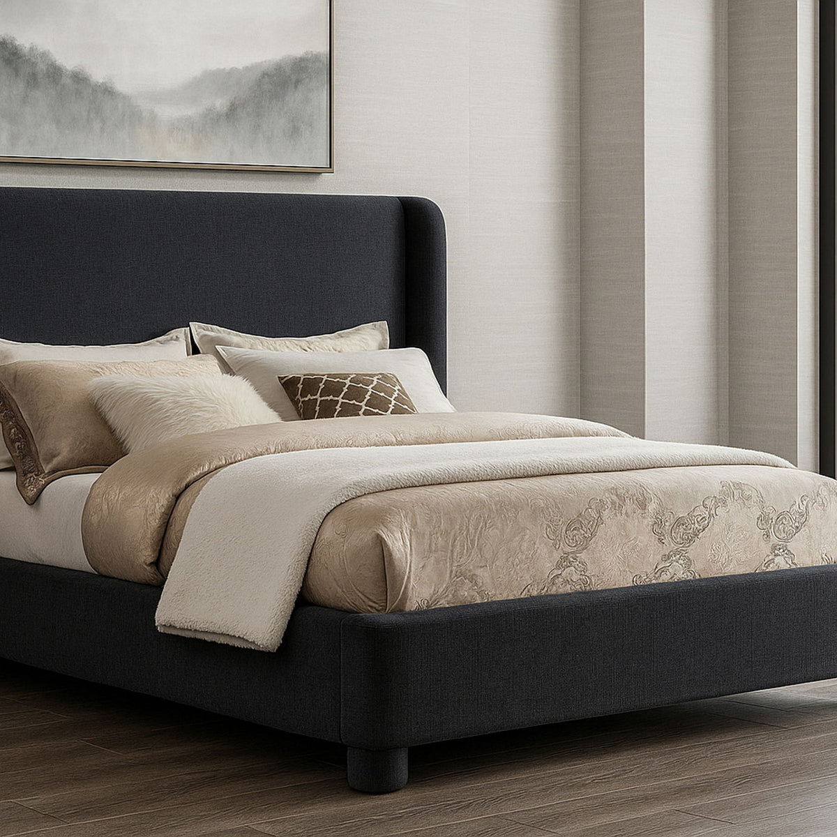 Penny - Chenille Fabric Bed