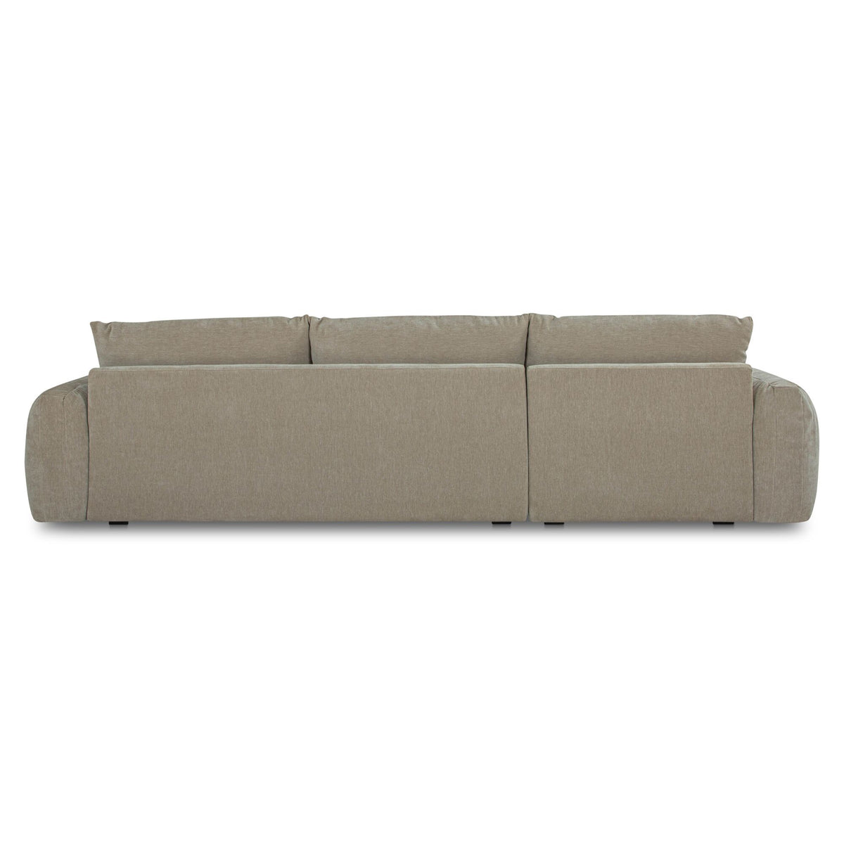Berga - Sectional Pebble Left Stationary Sofa - Gray