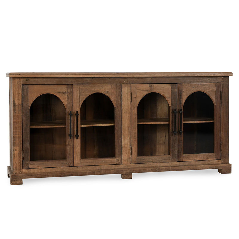 Zion - Wood 4 Door Cabinet - Natural