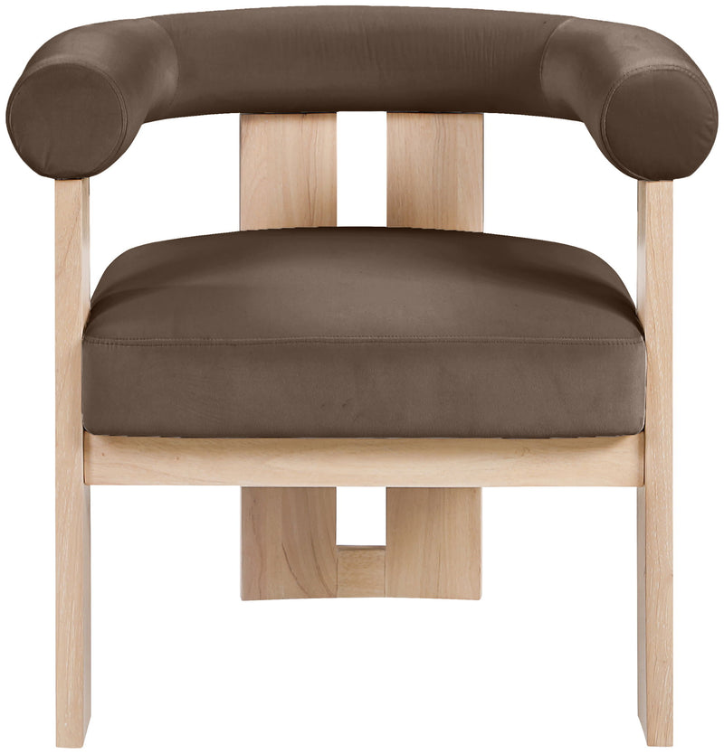 Arienzo - Performance Fabric Upholstered Accent Chair - Natural Base