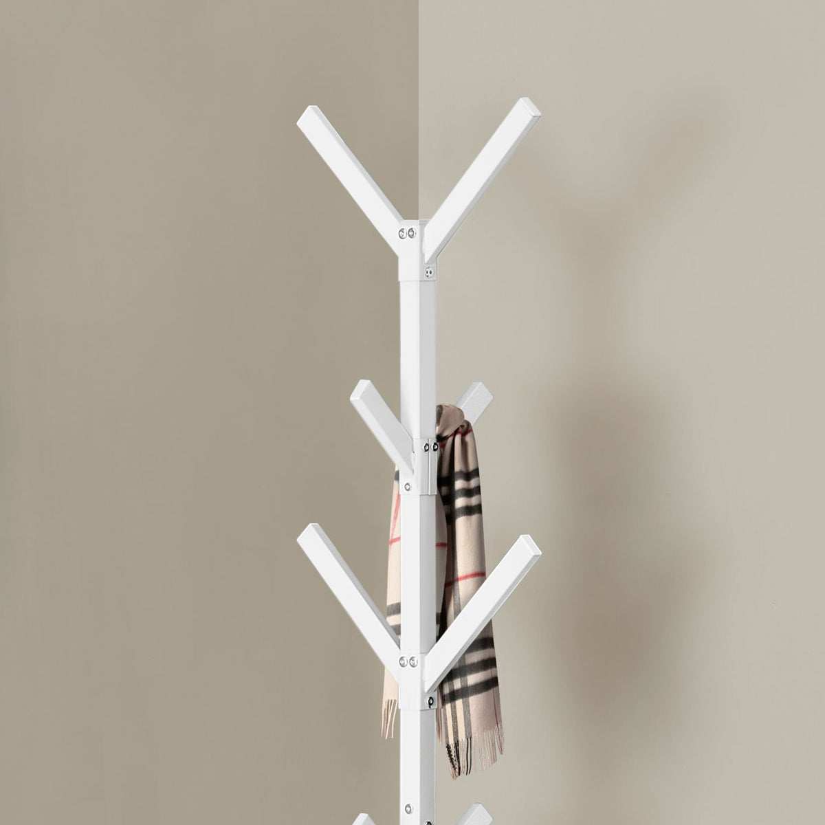 Coat Rack, Hall Tree, Free Standing, 8 Hooks, Entryway, Contemporary & Modern