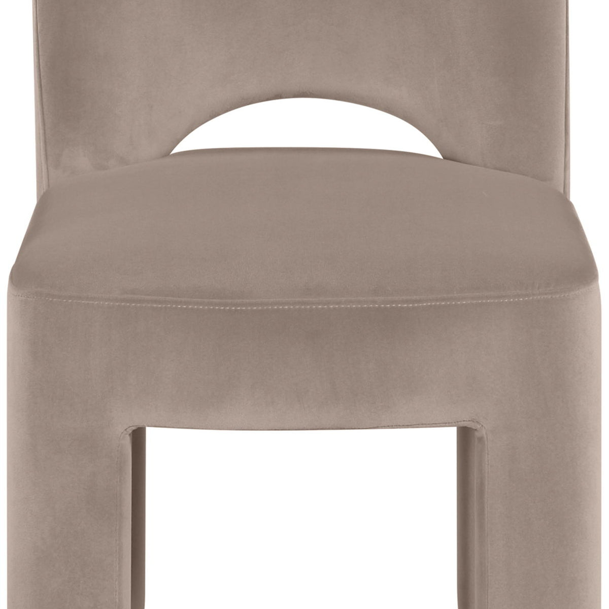 Celine - Velvet Performance Fabric Upholstered Dining Chair (Set of 2) - Taupe