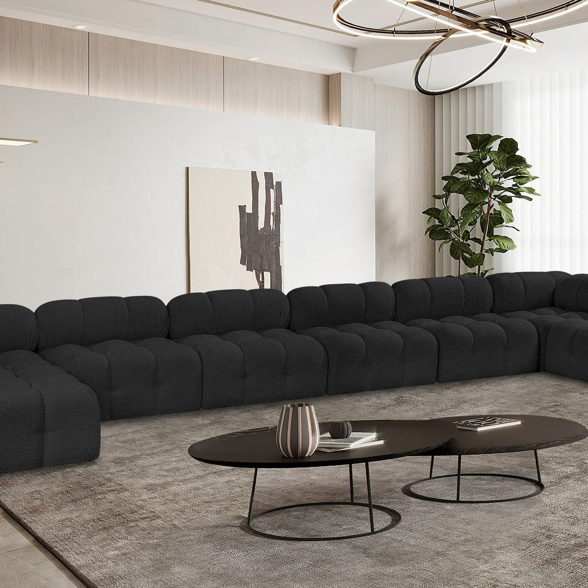 Ames - 8 Piece Fabric Modular Sectional