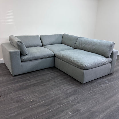 Gray "Dreamee" Cloud Couch Sectional