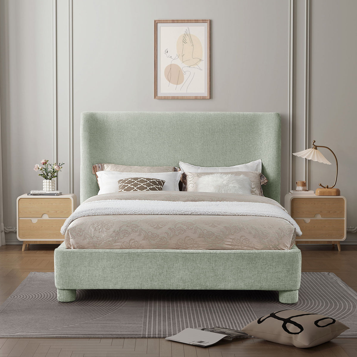 Penny - Chenille Fabric Bed