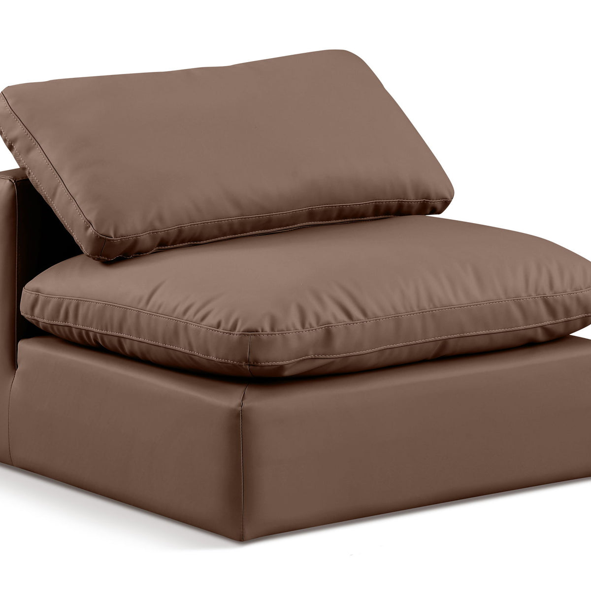 Indulge - Faux Leather Armless Chair