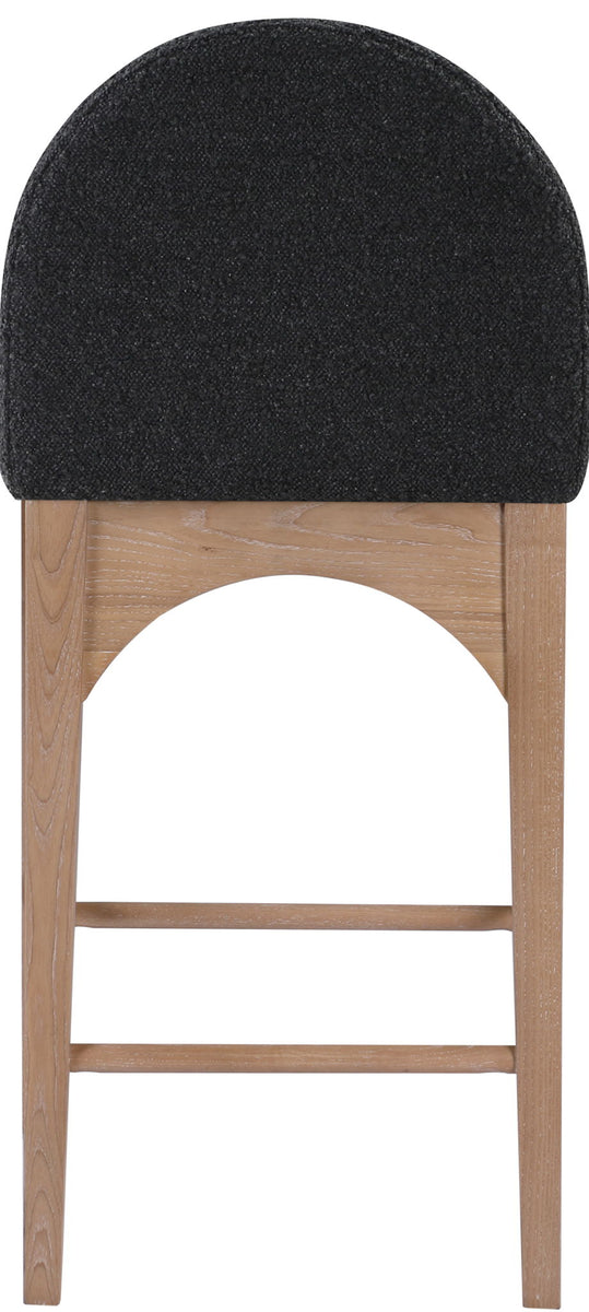 Waldorf - Boucle Stool With Natural Legs