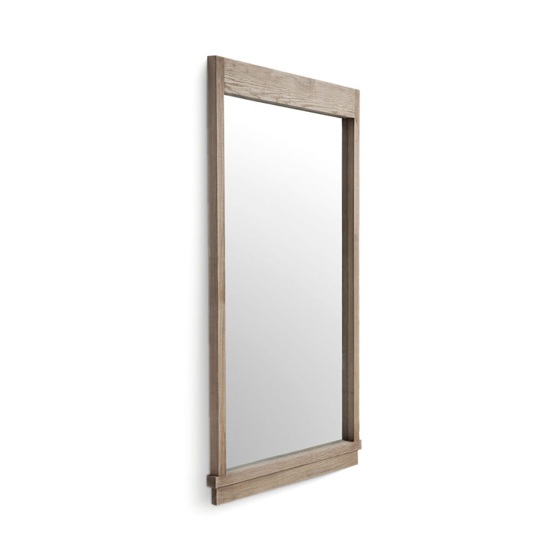 Aimee - Solid Brushed Wooden Ash Mirror - Natural