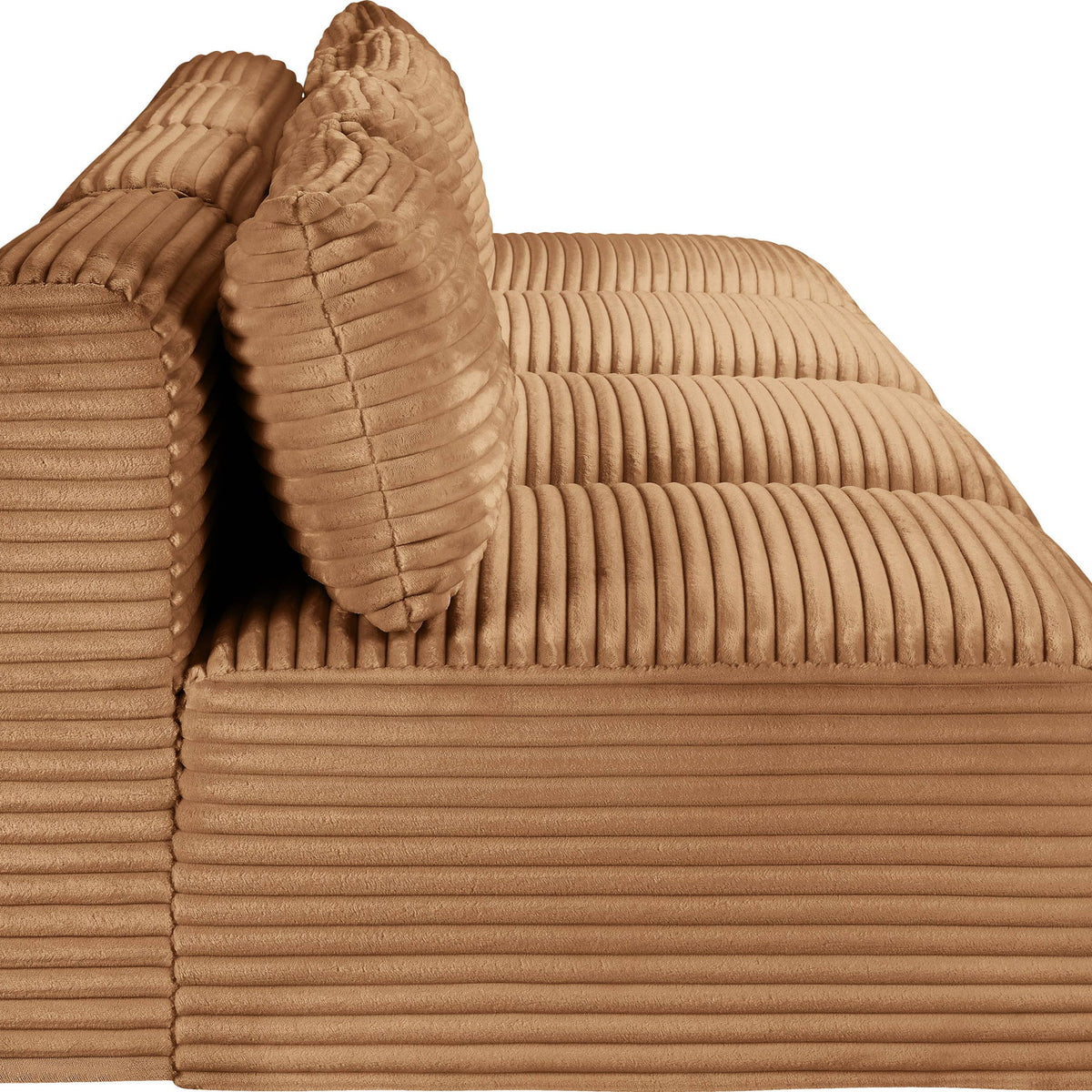 Shaggy - Fabric 4 Seat Modular Armless Sofa
