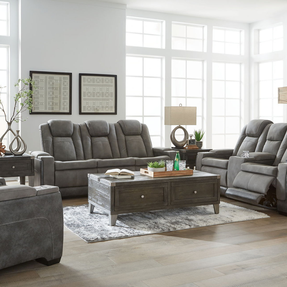 Next-Gen Durapella - Power Reclining Living Room Set