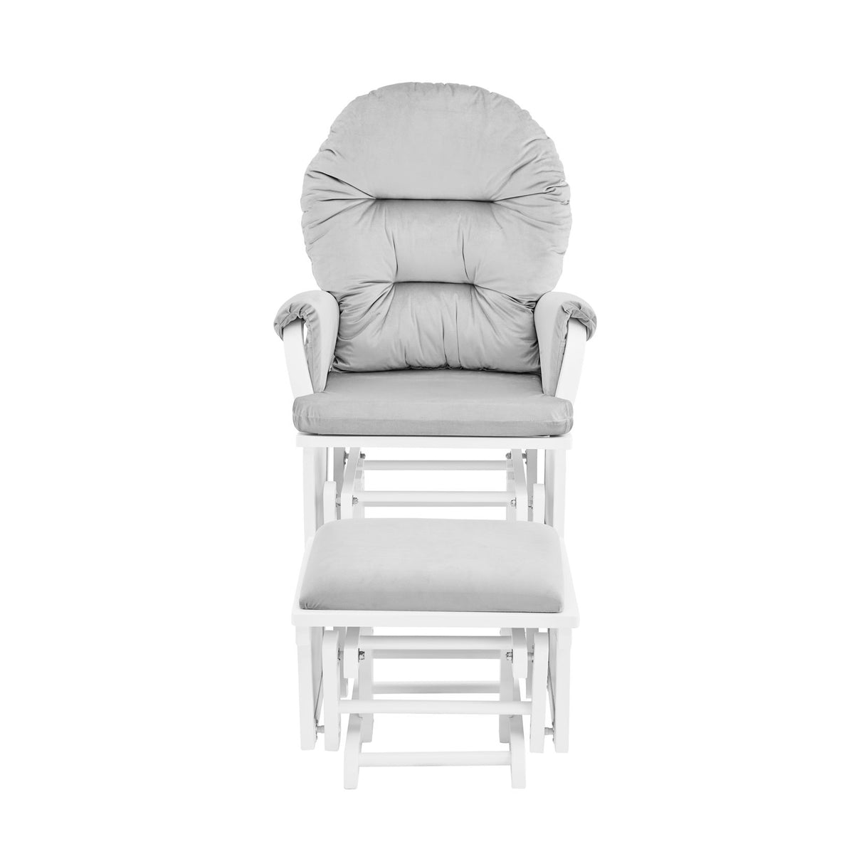 Madison - Glider & Ottoman - White Base