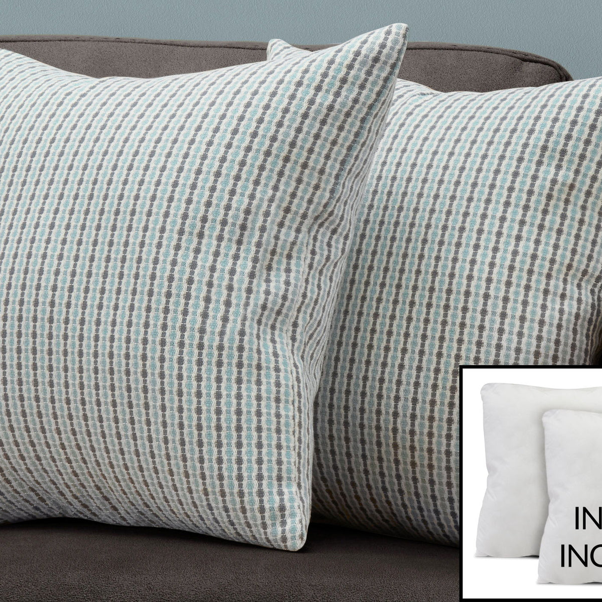 Pillows, Square, Insert Included, Decorative Throw, Hypoallergenic
