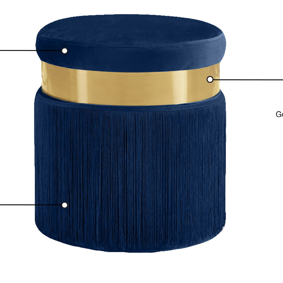 Yasmine - Stool Ottoman