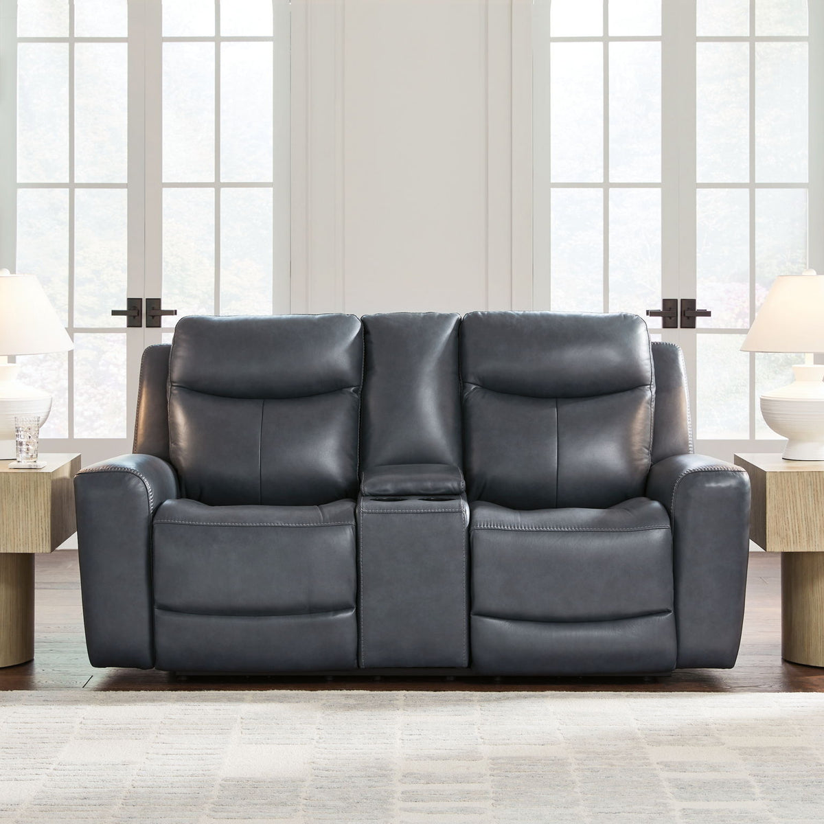 Next Move - Power Reclining Loveseat With Console / Adjustable Headrest