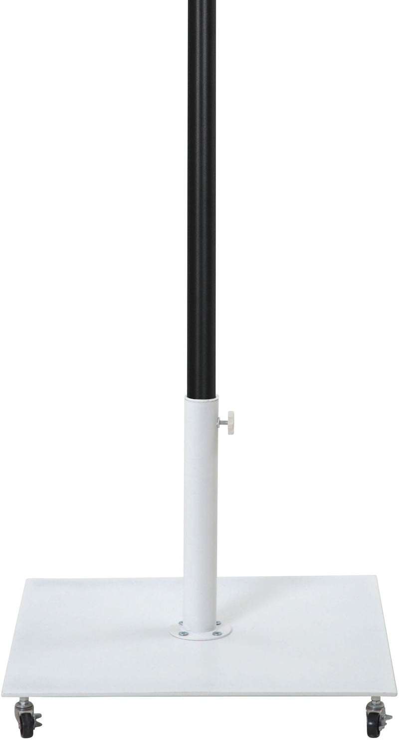 Fiji - Aluminum Patio Umbrella With Square White And Black Base