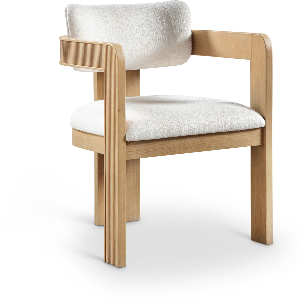 Sacha - Linen Dining Chair With Natural Base (Set of 2)