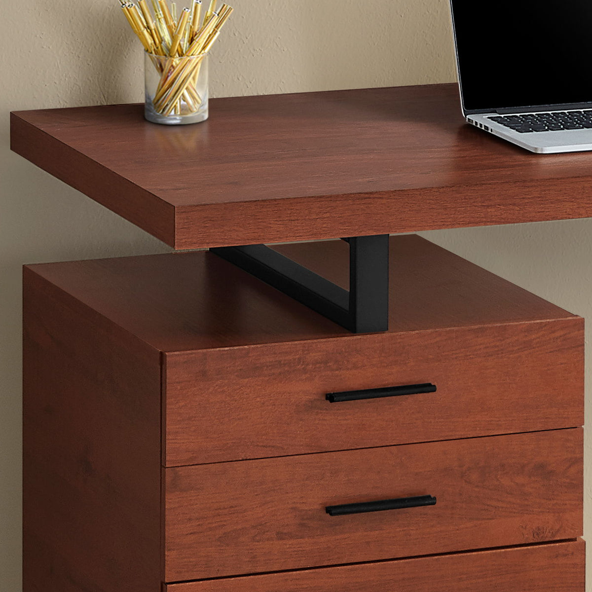 Computer Desk For Home Office, Laptop, Left, Right Set - Up, Storage Drawers