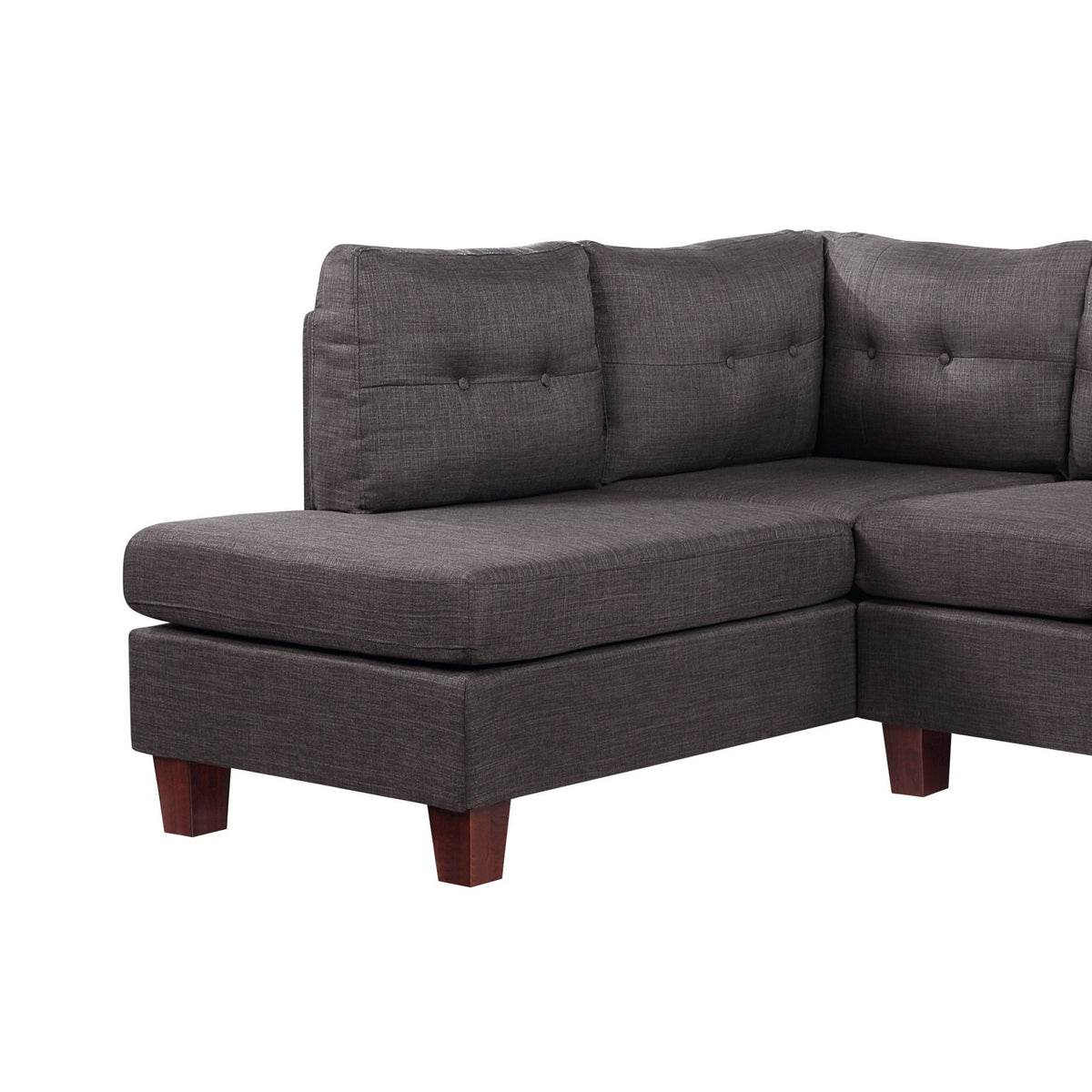 Dalia - Linen Modern Sectional Sofa With Chaise