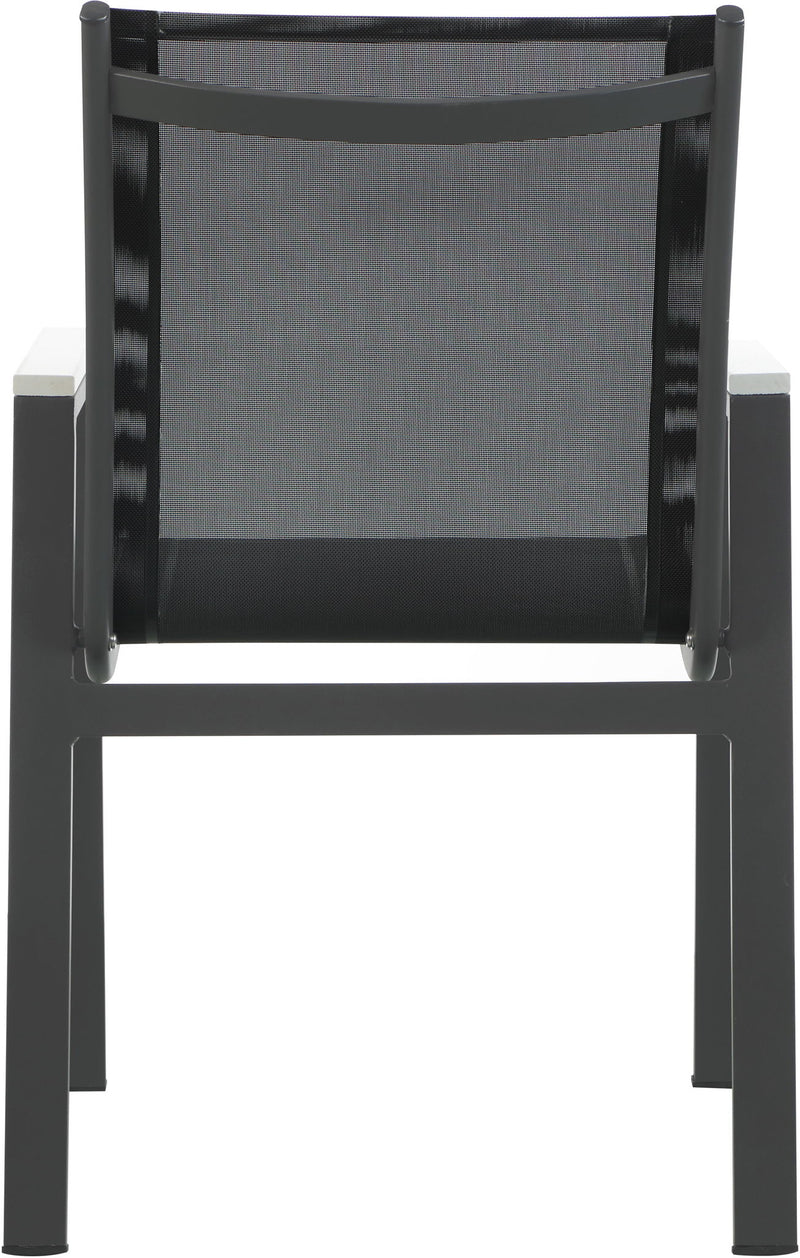 Nizuc - Outdoor Patio Dining Arm Chair With Gray Frame (Set of 2)
