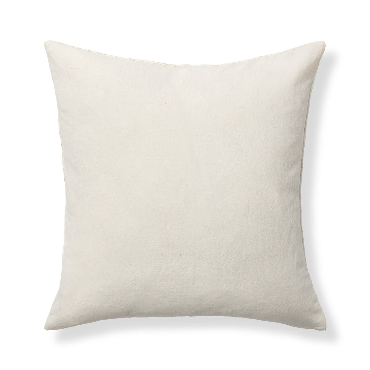 Mateo pillow in solid natural off-white fabric