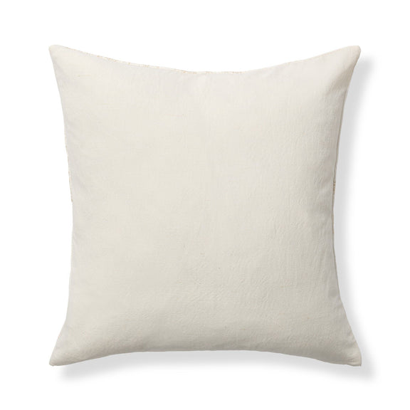 Mateo pillow in solid natural off-white fabric