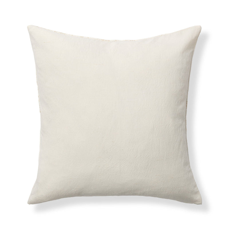 Mateo pillow in solid natural off-white fabric