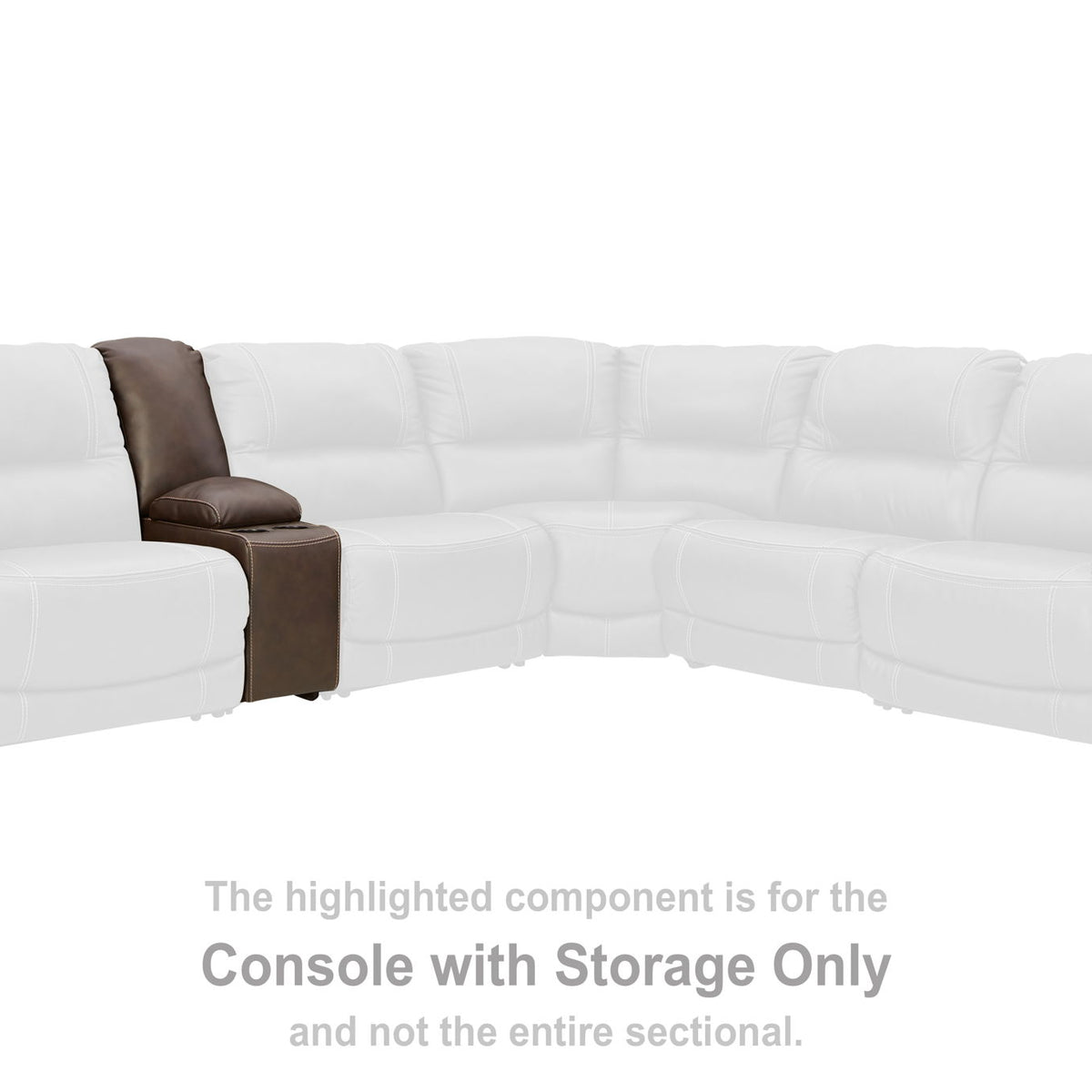 Dunleith - Console w/ Storage - Chocolate