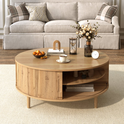 Lift-Top Coffee Table with Hidden Storage