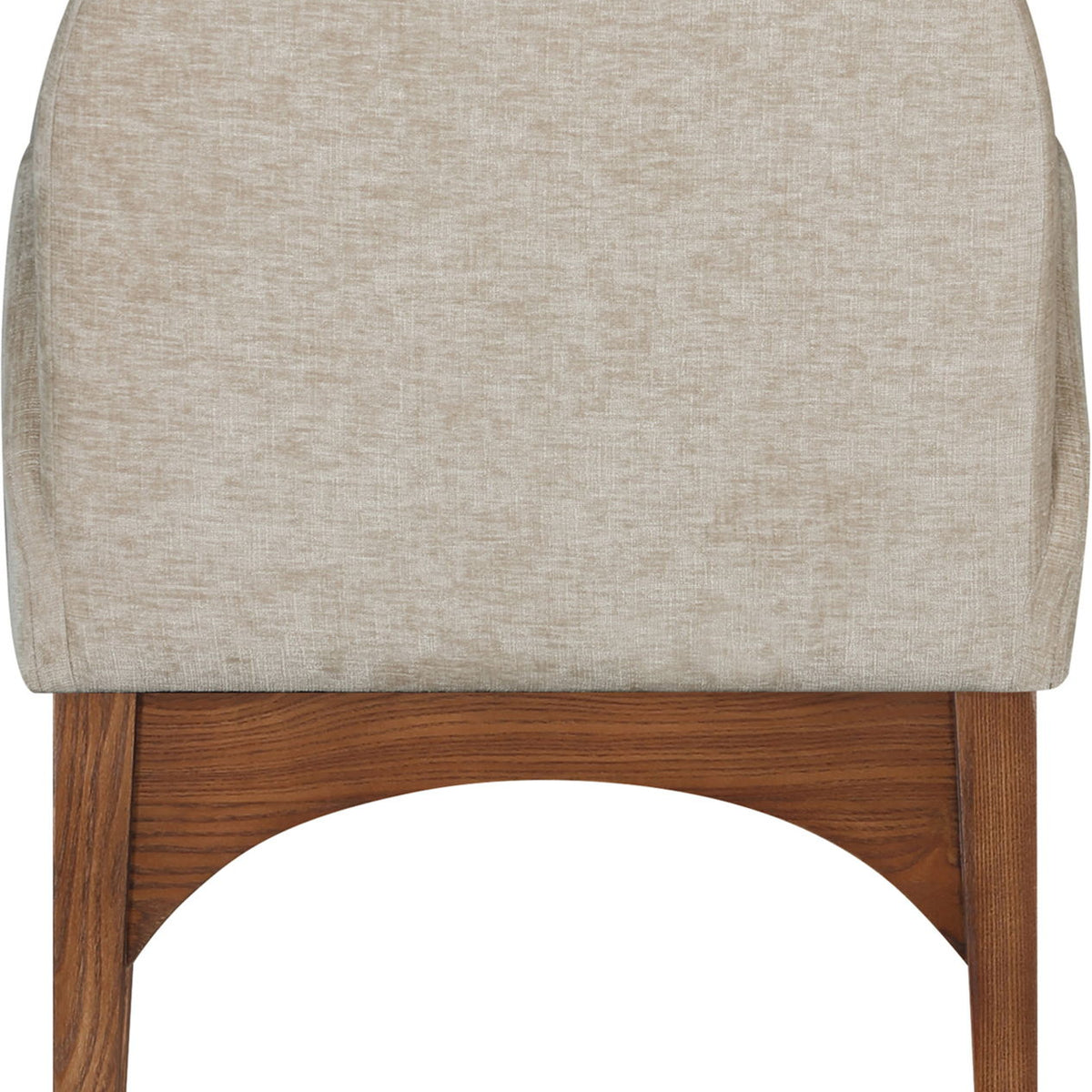 Waldorf - Chenille Dining Arm Chair With Brown Legs