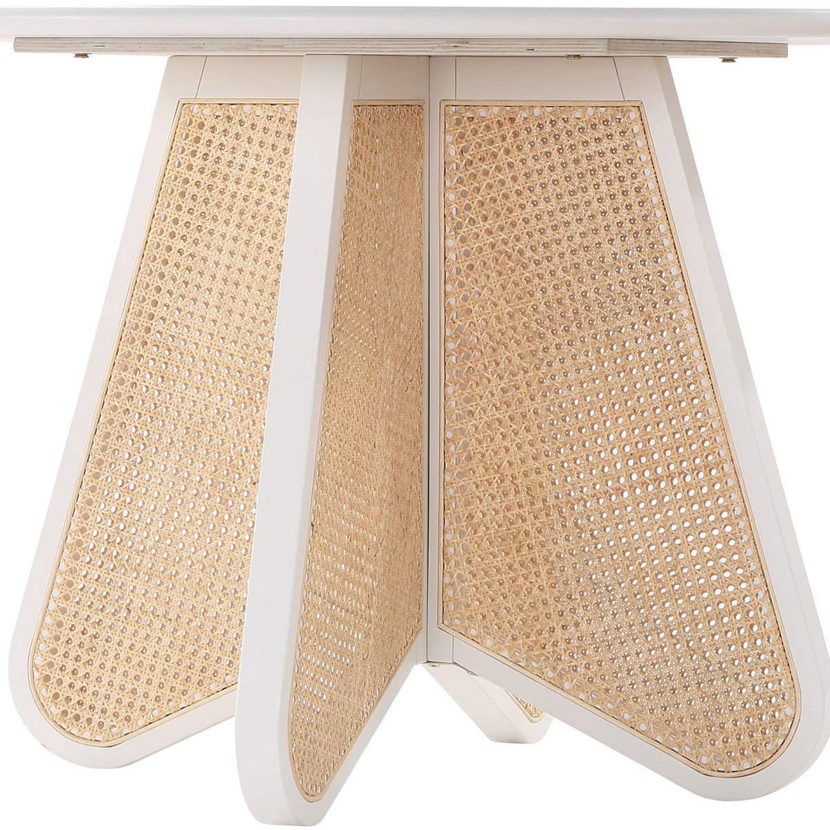 Butterfly - Solid Wood And Natural Cane Table