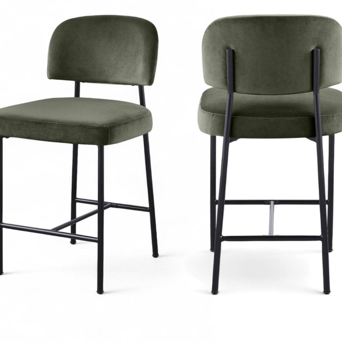 Zarelle - Performance Fabric Upholstered Counter Stool (Set of 2)
