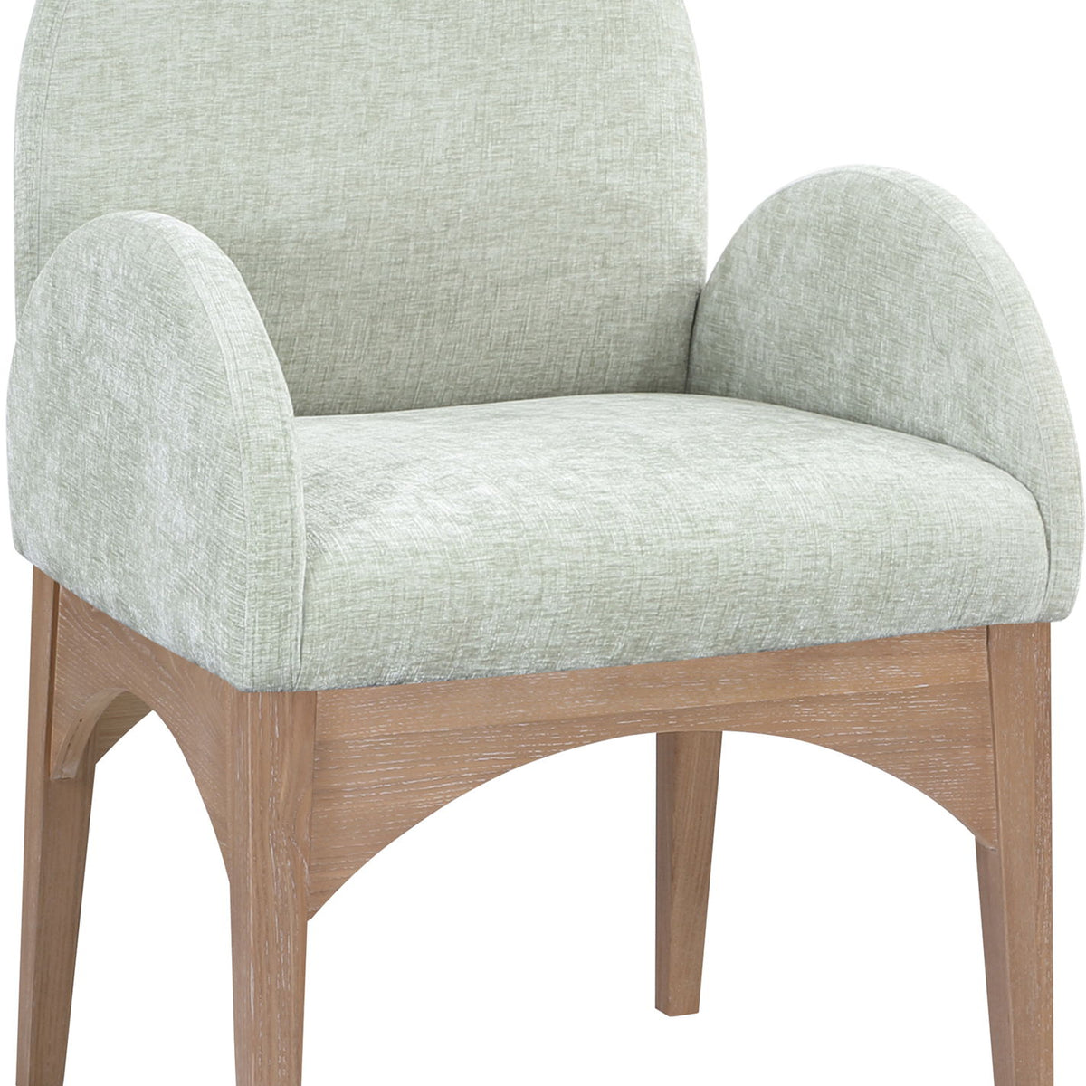 Waldorf - Chenille Dining Arm Chair With Natural Legs