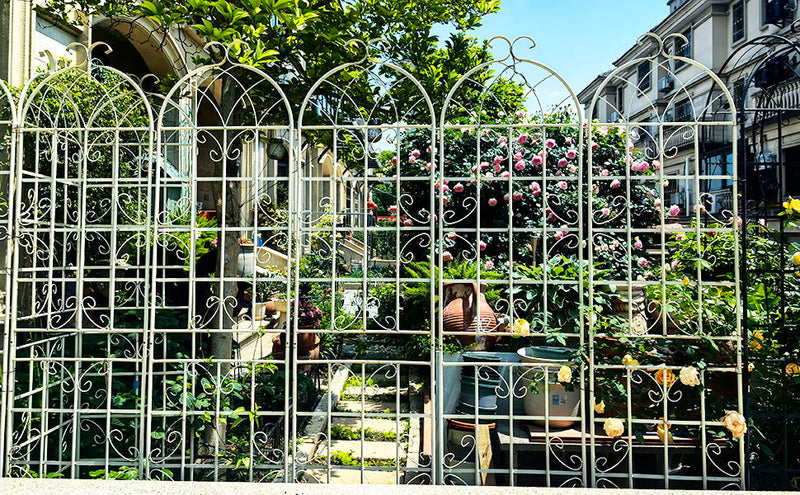 Metal Garden Rustproof Trellis For Climbing Plants Outdoor Flower Support