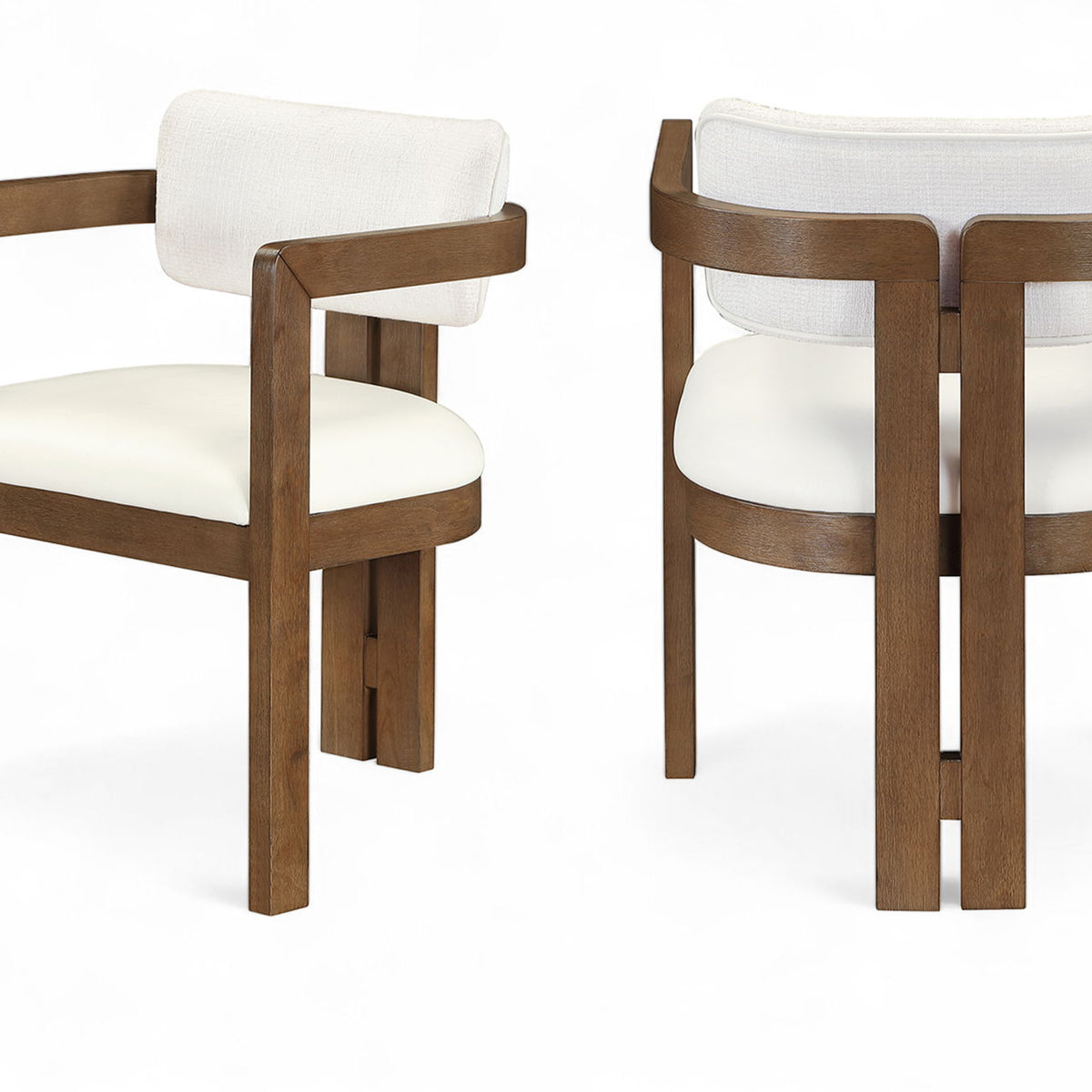 Ravina - Upholstered Dining Chair With Stained Brown Base (Set of 2)