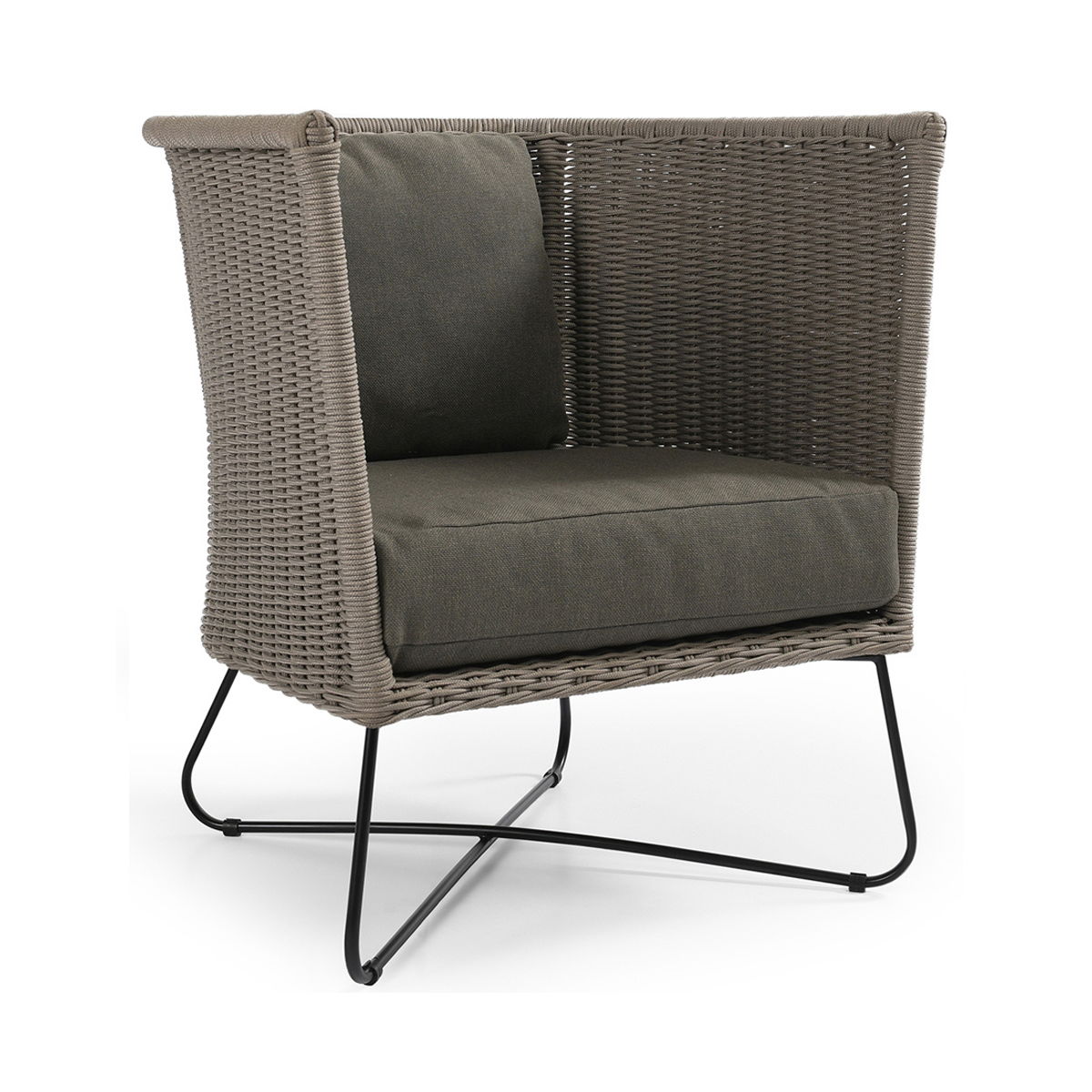 Raylan - Outdoor Accent Chair - Dark Gray