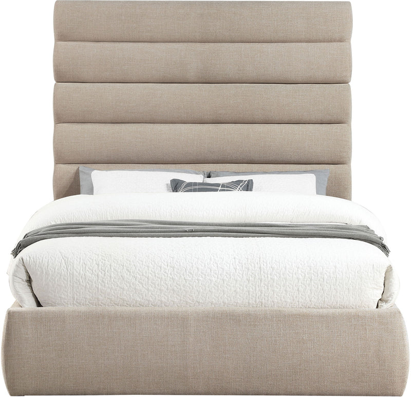 Adam - Linen Fabric Bed With 70.5" Headboard