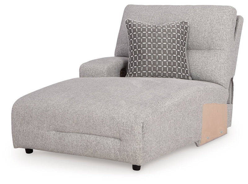 Acklen Place - Laf Power Reclining Back Chaise - Pewter
