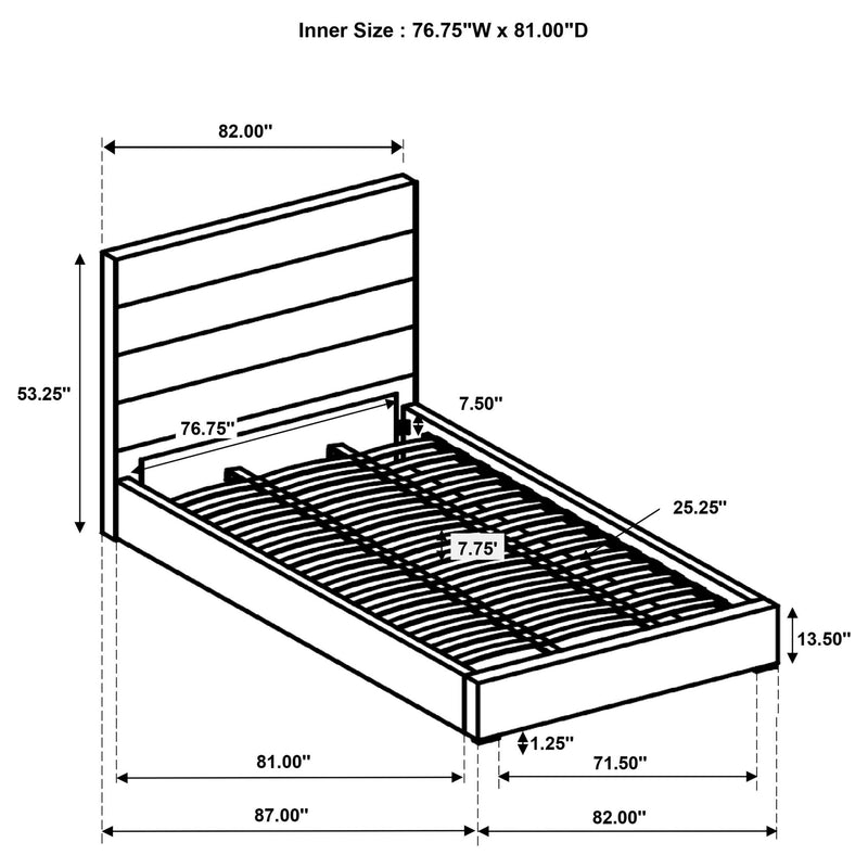 Dulcey - Bedroom Set With Modern Tufted Headboard