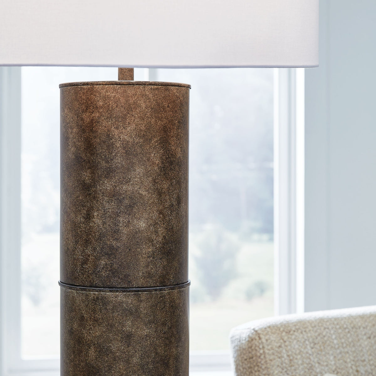 Jebson - Dark Bronze Finish - Metal Floor Lamp
