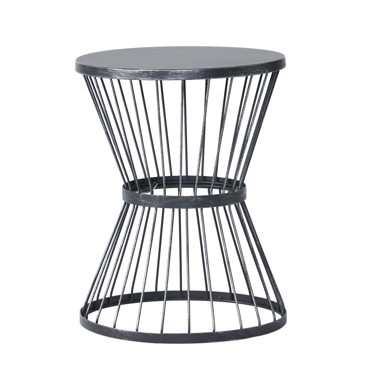 Lassen - Modern Outdoor Side Table With Hourglass Design
