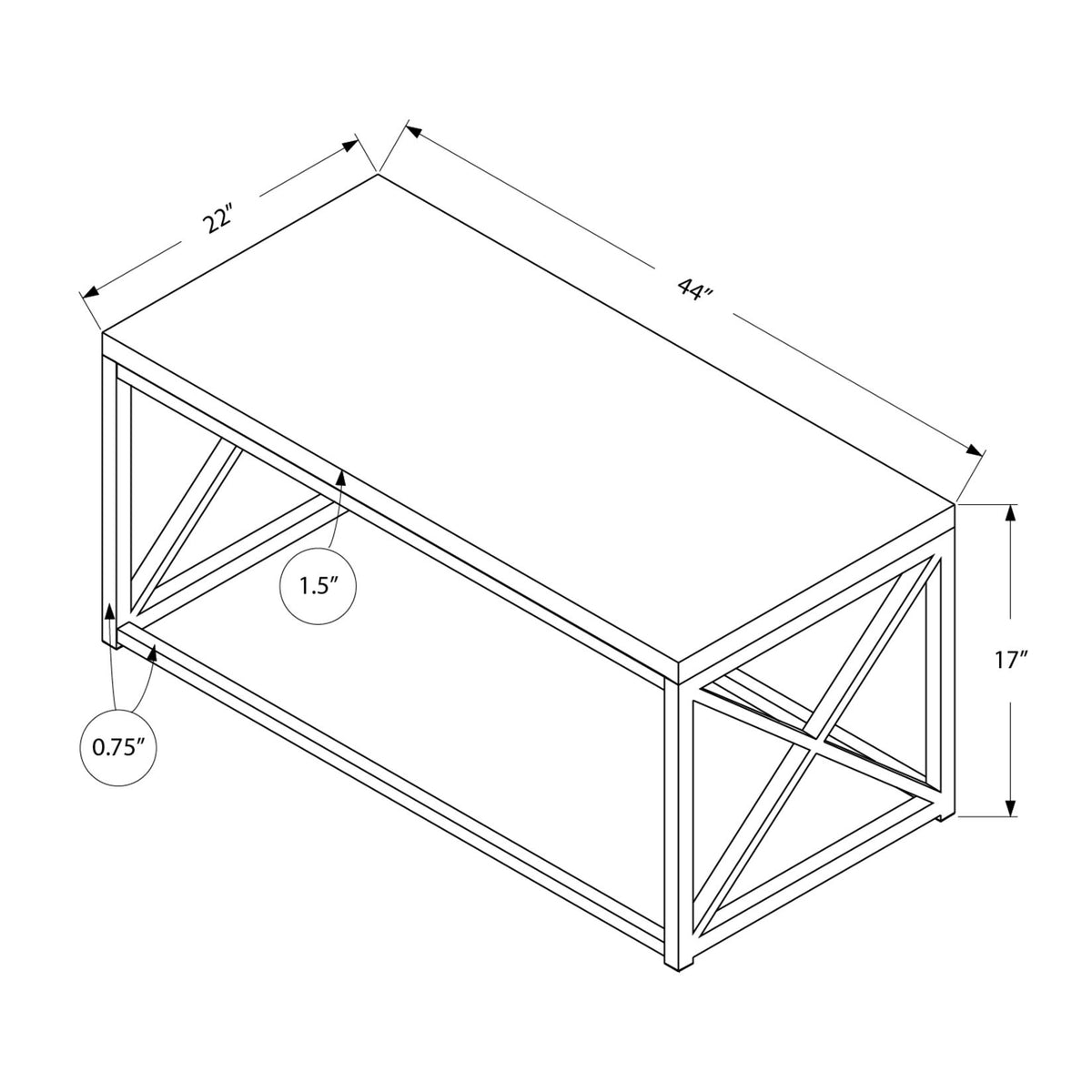 Coffee Table Rectangular For Living Room