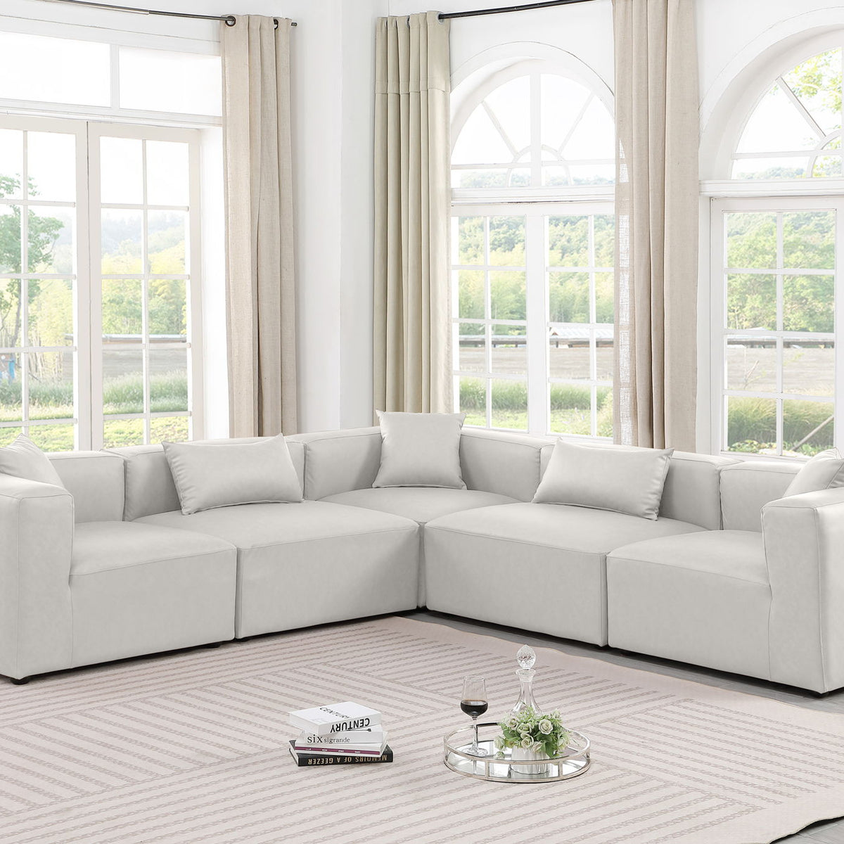 Cube - 5 Piece Modular Corner Sectional