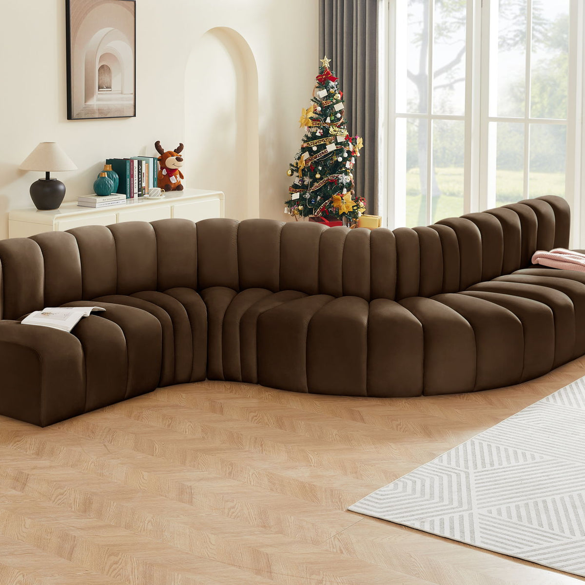 Arc - Velvet 7 Piece Modular Sofa